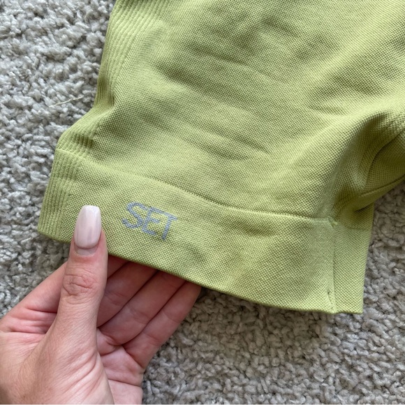 SETactive Light Green Biker Shorts - Picture 4 of 5